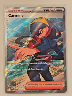 Carmine #204/167 Ultra Rare Twilight Masquerade Pokemon 2024 NM - Image 1