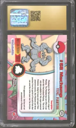Pokemon Topps TV Chrome Machamp #68 CGC 10 PRISTINE BLACK LABEL POP 10 - Image 2