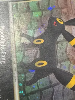 Umbreon 10/90 Holo Rare HGSS Undaunted Pokemon Card 2010 LP/NM SWIRL - Image 3