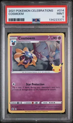 2021 POKEMON CELEBRATIONS #014 COSMOEM PSA 9 - Image 1