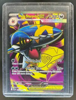 2025 Pokemon Phantasmal Flames PFL EN Mega Sharpedo ex Ultra Rare #113/094 - Image 1