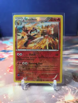 Pokemon TCG Blaziken 14/111 Reverse Holo Rare X&Y Furious Fists 2015 LP-MP - Image 1