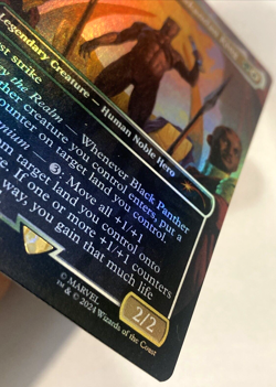 MTG Black Panther, Wakandan King RAINBOW FOIL Secret Lair Drop x Marvel 1747 NM - Image 3