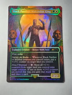 Black Panther, Wakandan King (Rainbow Foil) Secret Lair Drop Foil - Image 1