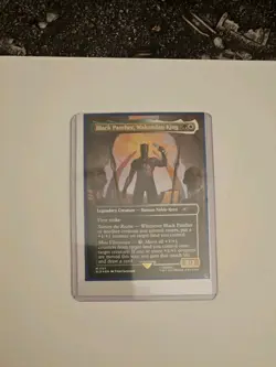 MTG Single Rainbow FOIL Black Panther, Wakandan King Marvel Secret Lair Drop - Image 1