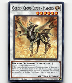 Yugioh Golden Cloud Beast - Malong Cyberstorm Access CYAC-EN082 Common - Image 1