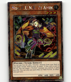Yugioh Noh-P.U.N.K. Ze Amin (Platinum Secret Rare) - Quarter Century Stampede - Image 1