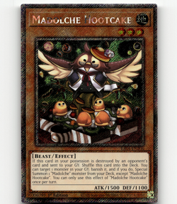 Yugioh Madolche Hootcake (Platinum Secret Rare) - Quarter Century Stampede - Image 1