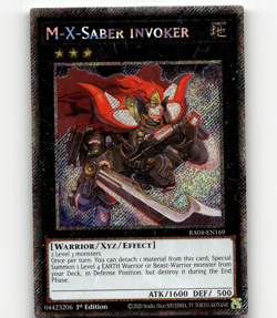 Yugioh M-X-Saber Invoker (Platinum Secret Rare) - Quarter Century Stampede - Image 1