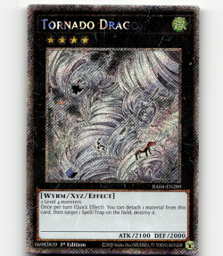 Yugioh Tornado Dragon (Platinum Secret Rare) - Quarter Century Stampede - Image 1