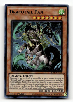 Yugioh Dracotail Pan (Super Rare) - Justice Hunters - Image 1