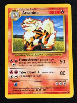 Pokemon Arcanine 23/102 Common (LP) - Image 1