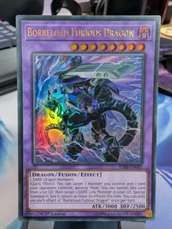 YuGiOh! Borreload Furious Dragon SDRR-EN042 Ultra Rare 1st Ed* - Image 1