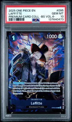 2025 ONE PIECE PREMIUM COLLECTION BEST SELECTION VOL.4 #095 LAFFITTE PSA 10 - Image 1
