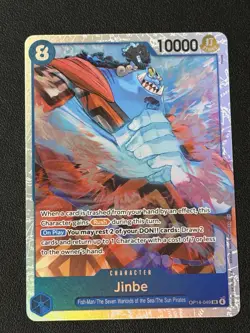 One Piece TCG - The Azure Sea’s Seven - Jinbe OP14-049 SR - Near Mint Foil - Image 1