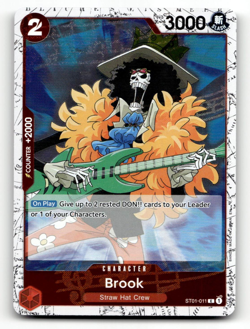 One Piece CCG Brook - ST01-011 (Pirate Foil) - The Best - Vol. 2 (PRB-02) - Image 1