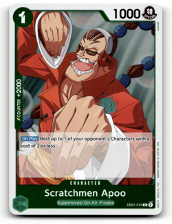 One Piece CCG Scratchmen Apoo - (Reprint) (R) - The Best - Vol. 2 (PRB-02) - Image 1