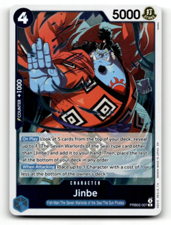 One Piece CCG Jinbe - PRB02-007 (R) - The Best - Vol. 2 (PRB-02) - Image 1