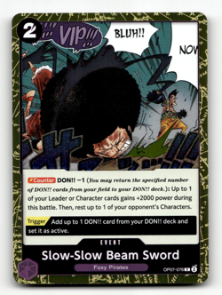 FOIL - One Piece CCG Slow-Slow Beam Sword (C) - The Best - Vol. 2 (PRB-02) - Image 1