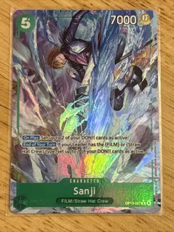 One Piece CCG OP-13 Carrying On His Will - Sanji Alt Art Card Op13-027 ENGLISH - Image 1