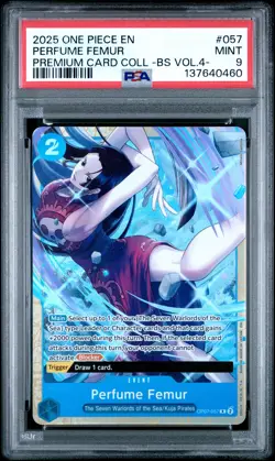 2025 ONE PIECE PREMIUM COLLECTION BEST SELECTION VOL.4 #057 PERFUME FEMUR PSA 9 - Image 1