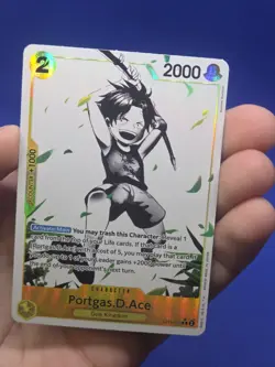 One Piece Ultra Deck Three Brothers Portgas D Ace ST13-010 Parallel Alt Art NM - Image 2