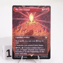 The Fire Crystal Borderless Regular 337 Final Fantasy FIN MTG NM - Image 2