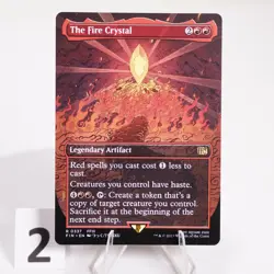 The Fire Crystal Borderless Regular 337 Final Fantasy FIN MTG NM - Image 4