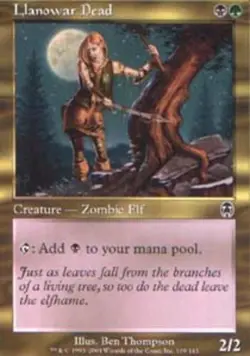 Llanowar Dead - Foil Apocalypse Lightly Played, English - MTG - Image 1