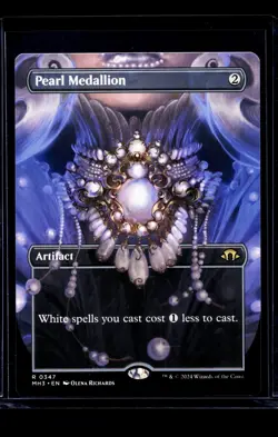 MTG Magic The Gathering MH3 Modern Horizons 3 Borderless #347 Pearl Medallion - Image 1