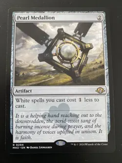 Pearl Medallion #0294 MTG Modern Horizons 3 MH3 Rare NM English - Image 1
