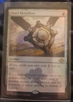 MTG Magic the Gathering Pearl Medallion Modern Horizons 3 Foil Card (294/703) - Image 1