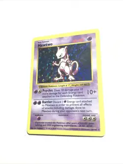 MEWTWO - 10/102 - Base Set SHADOWLESS - Holo - Pokemon Card - HP - Image 1