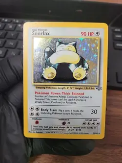 🔥 1999 Pokemon Jungle Snorlax Holo Rare Unlimited, 11/64 🔥(LP-) - Image 1