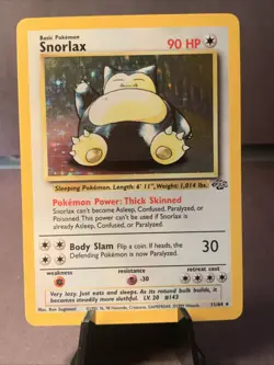 Pokemon TCG Snorlax Jungle Set 11/64 Holo Rare 1999 WOTC VTG LP - Image 1