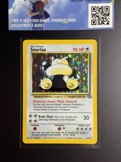 Pokemon TCG Snorlax Holo Rare Unlimited Card 11/64 Jungle Set 1999 WOTC Vintage - Image 2