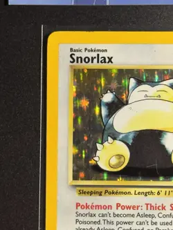 Pokemon TCG Snorlax Holo Rare Unlimited Card 11/64 Jungle Set 1999 WOTC Vintage - Image 3