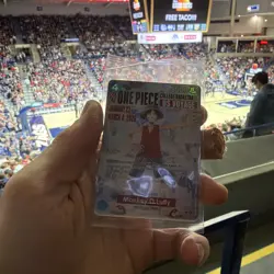 One Piece Monkey D. Luffy US College Basketball Promo Card RUTGERS - Image 1