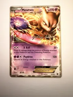 Pokemon TCG Mewtwo-EX Card 54/99 World Championship 2012 Chase Moloney - Image 1