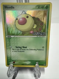 Weedle 87/113 Ex Delta Species Reverse Holo Foil Stamped Pokemon Card MP - Image 1