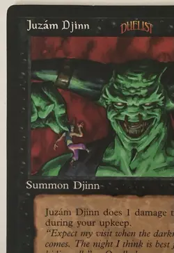 Magic The Gathering MTG JUZAM DJINN Promo 6x9 Oversize Jumbo Card! - Image 2