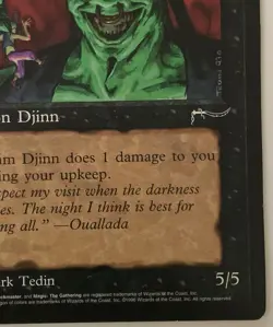 Magic The Gathering MTG JUZAM DJINN Promo 6x9 Oversize Jumbo Card! - Image 5