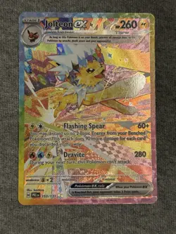 Jolteon ex 153/131 Sv Prismatic Evolutions Holo Pokemon SIR Card NM - Image 1