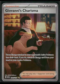 Giovanni’s Charisma 207/165 - SAR - SV 151 - Pokemon TCG - Full Art Trainer Card - Image 1