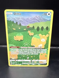 Pokemon TCG Ditto Crown Zenith Galarian Gallery Holo Ultra Rare Card GG22/GG70 A - Image 1