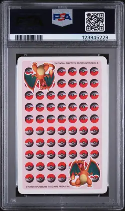1998 POKEMON STADIUM RED VERSION PLAYING CARDS ACE OF SPADES VAPOREON PSA 8 - Image 2