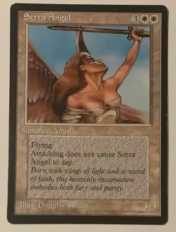 Magic The Gathering MTG SERRA ANGEL Promo 6x9 Oversize Jumbo Card! - Image 1