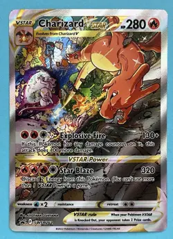 Pokemon TCG Charizard VSTAR SWSH262 Sword & Shield Promo Card Holo NM Condition - Image 1