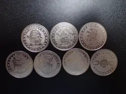 Pokemon Card Meiji Promo Battle Coin x7 Rapidash Electabuzz etc #5488 - Image 1