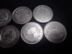 Pokemon Card Meiji Promo Battle Coin x7 Rapidash Electabuzz etc #5488 - Image 2